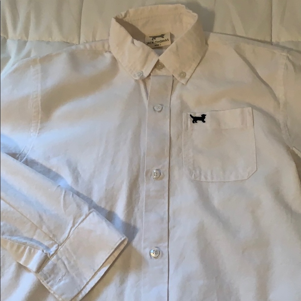 Nice boys Jack Thomas white boys button down